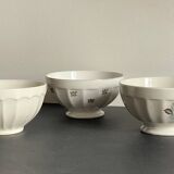 BOWLS Ceramic Pink and Gold VINTAGE