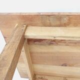 Solid wood farm table