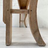 Raw oak butt console