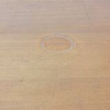 Extendable 'abstracta' dining table in beech by Jos de Mey, Belgium 1960s