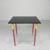 Arlecchino table with 2 glass plates, 1950s