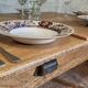 Large authentic farmhouse table made of solid French oak.