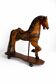 Antique painted wooden rocking horse – Large decorative model on wheels