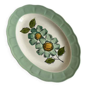 Japanese ceramic oval plate