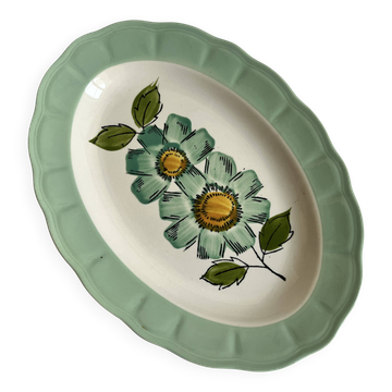 Japanese ceramic oval plate
