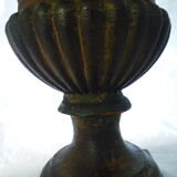 Pair gardener vases medici style cast iron xixth establishment emile pêchenard