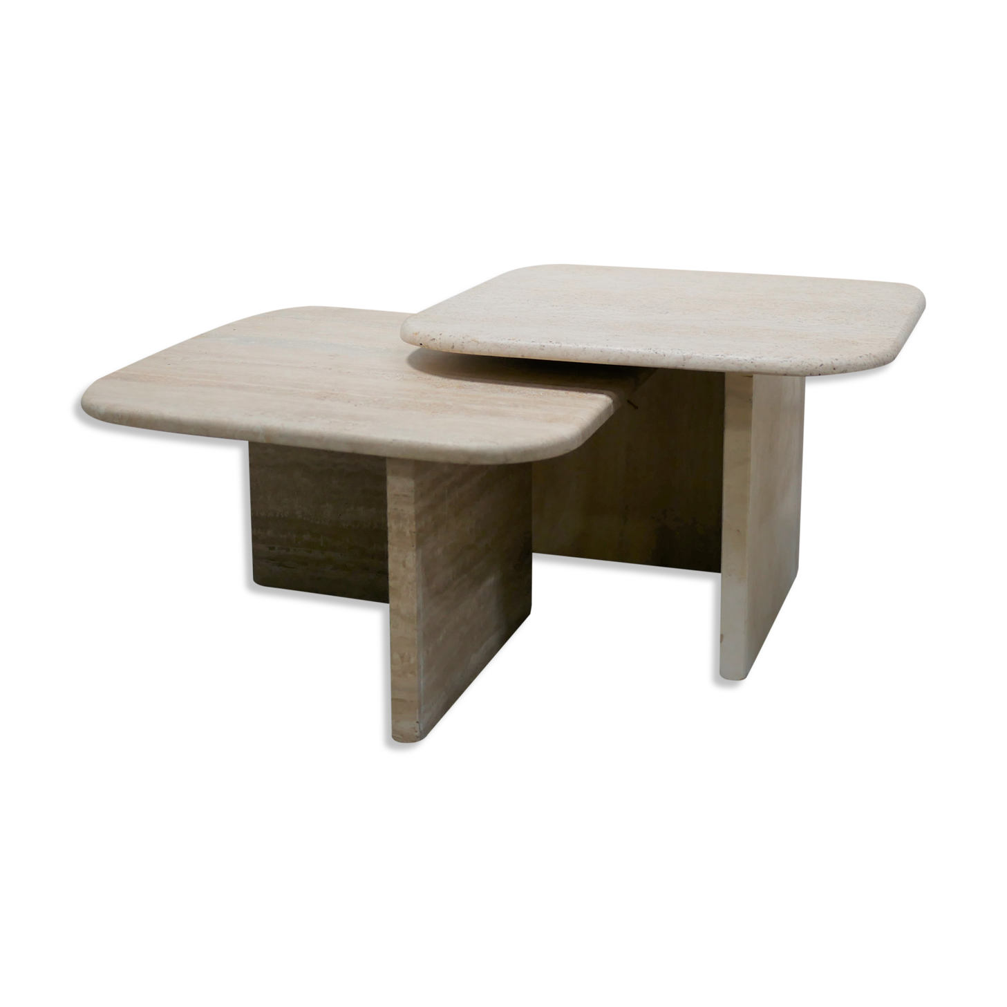 Coffee tables in travertine