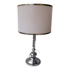 Lampe en métal chromé,
