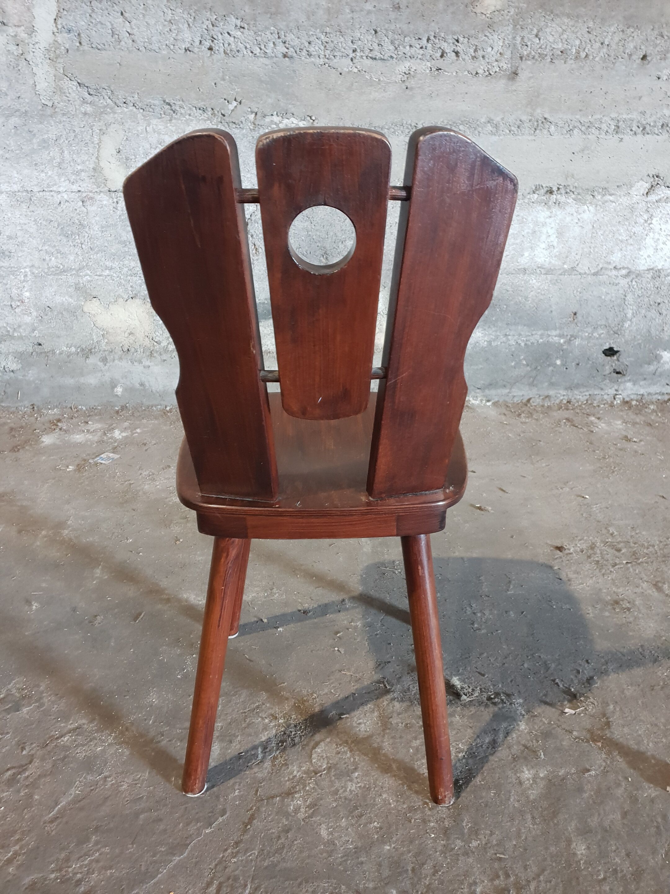 Series of 4 chalet chairs 1970