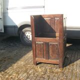Coffre à bois ancien