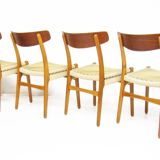 Four Vintage 1950s CH-23 Chairs by Hans Wegner