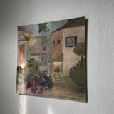 Oil on landscape panel