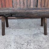 Massive wooden bench