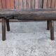 Massive wooden bench