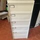 Vintage Industrial Style Metal Cabinet with 5 Compartments
