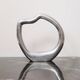 Vase "Halo" en fonte d'aluminium forme libre, 1970s