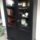 Showcase cabinet of curiosities black and wood