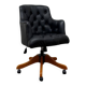 Chaise de bureau Chesterfield noire