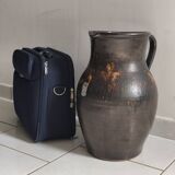 Saint Amand flamed stoneware pitcher