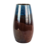 Ceramic vase with blue and brown glaze by an unknown Danish artist