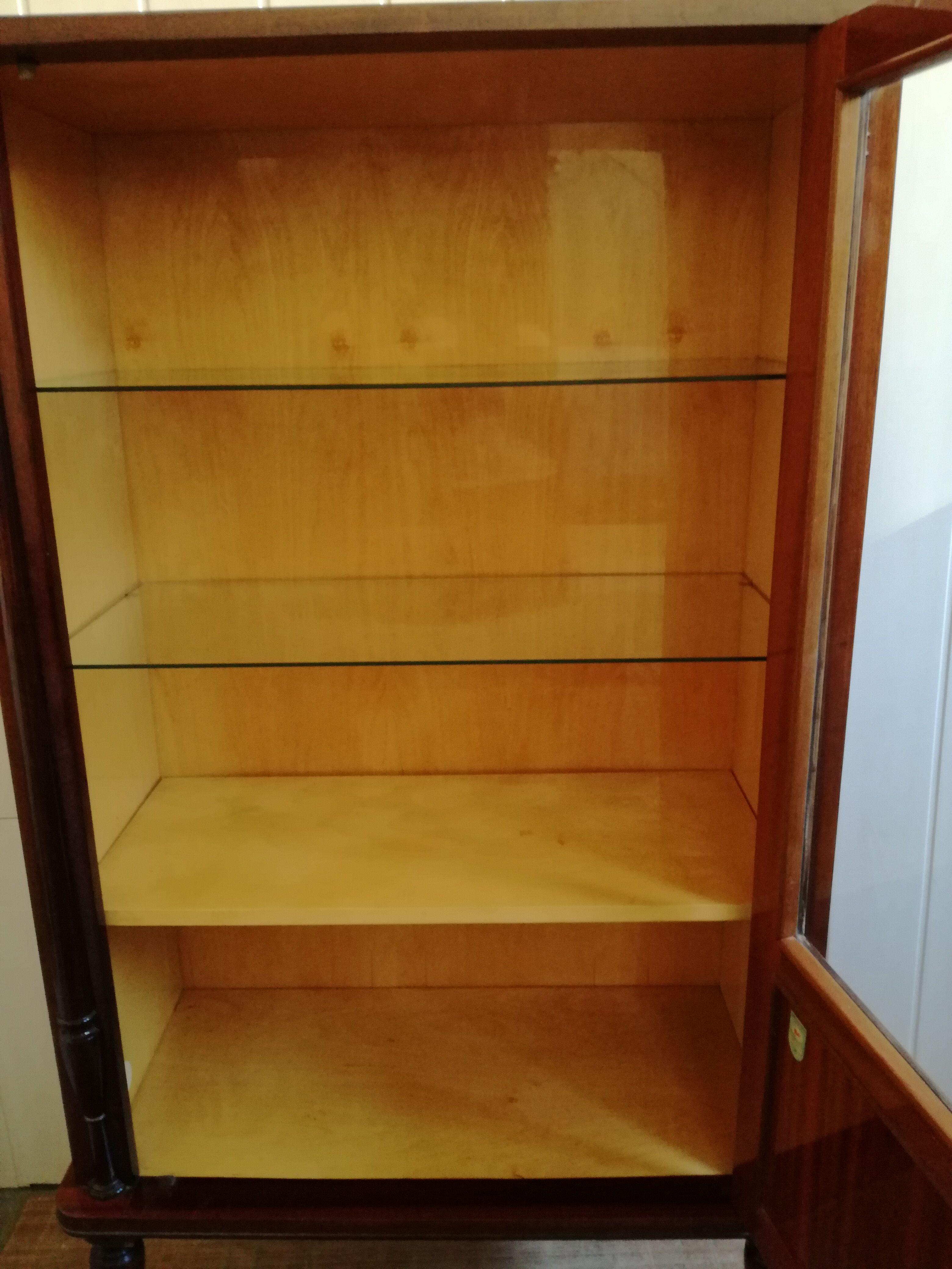 Showcase Louis XVI style mahogany