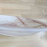 Brown marbled glass suspension lamp