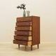 Danish teak chest of drawers with six drawers and lockable top drawer, 1960s
