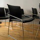 Ensemble de 6 chaises en cuir circa 1970