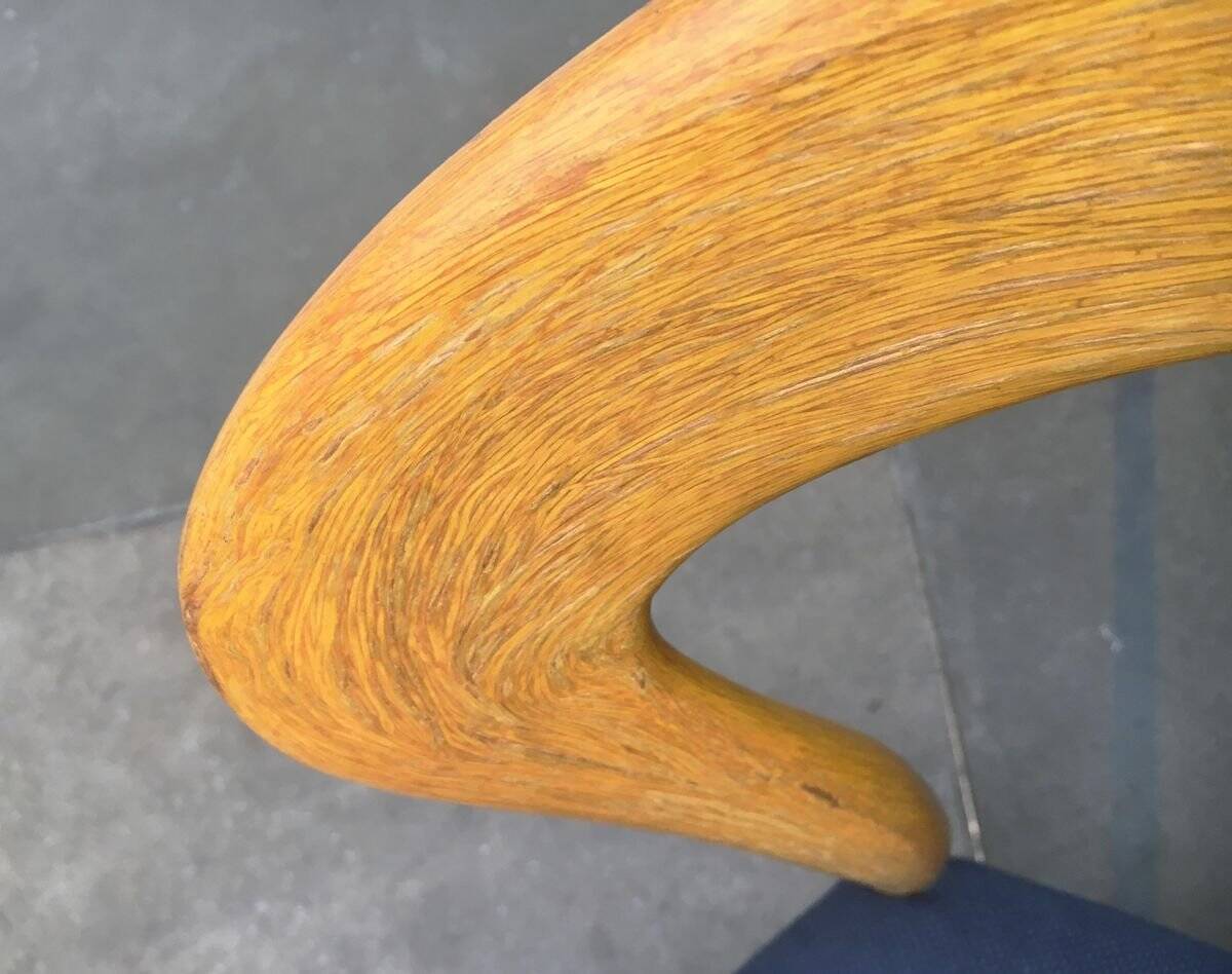 Stackable chairs and table German Lotus by Hartmut Lohmeyer for Kusch+Co, set of 3.