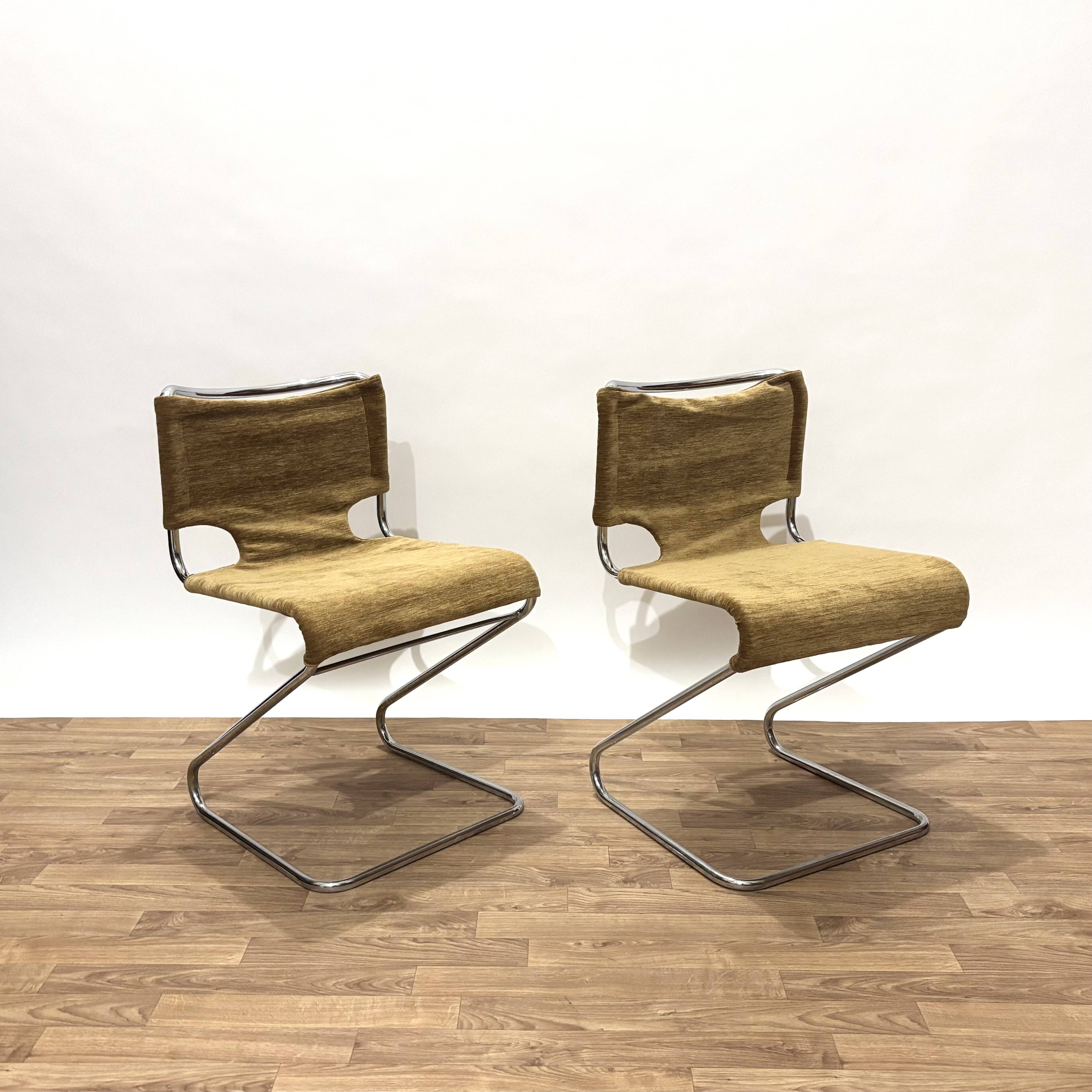 Pair of Biscia de Mourgue chairs from the 70s