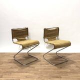 Pair of Biscia de Mourgue chairs from the 70s