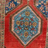Tapis ancien persan nord ouest pour couloir fait main 107x325 cm