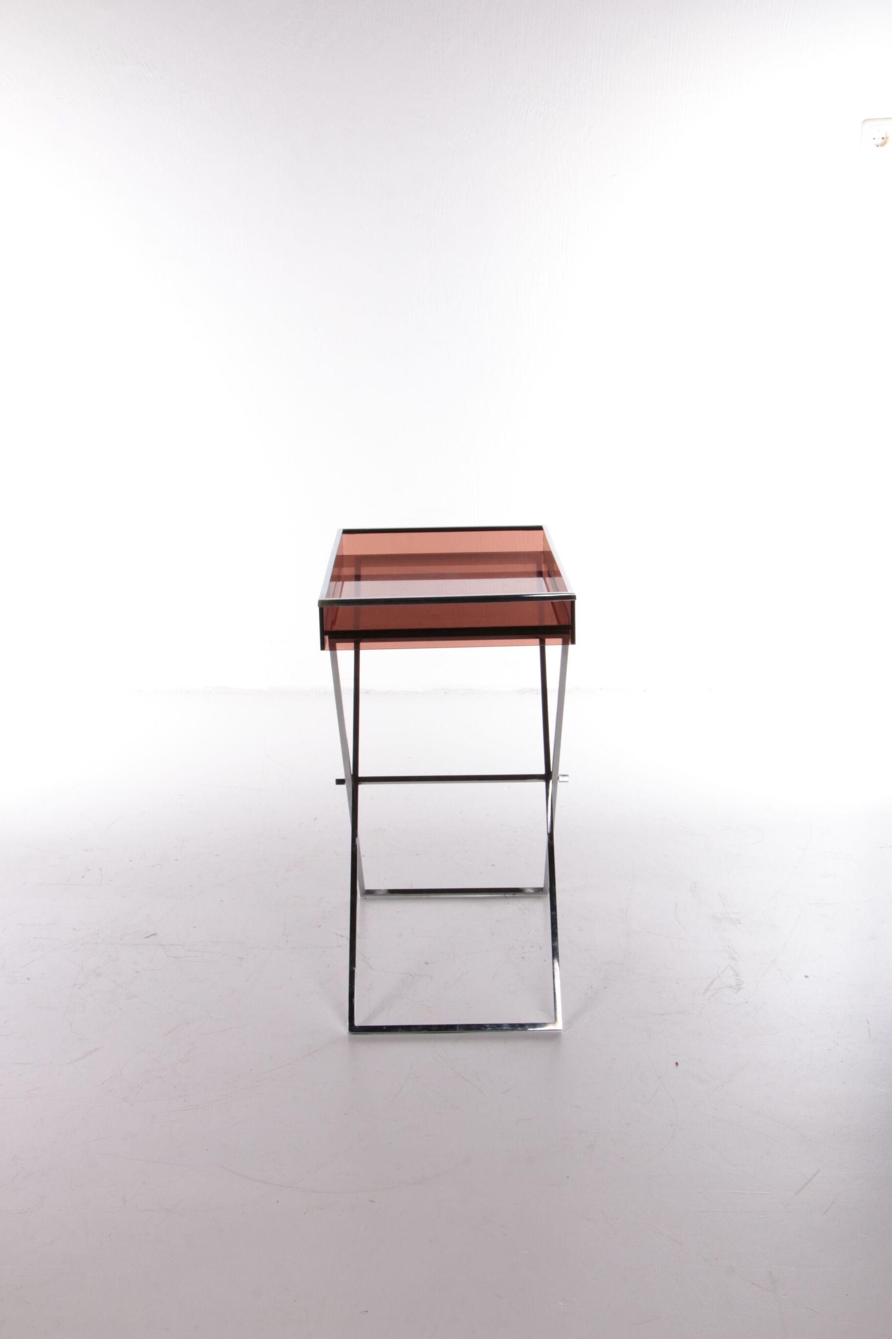 Vintage plexiglas sidetable 1970 France