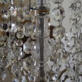 Napoleon III chandelier with crystal pendants, signed Portieux 19th century