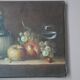 Old oil painting on canvas still life W. Jenkins countryside decoration