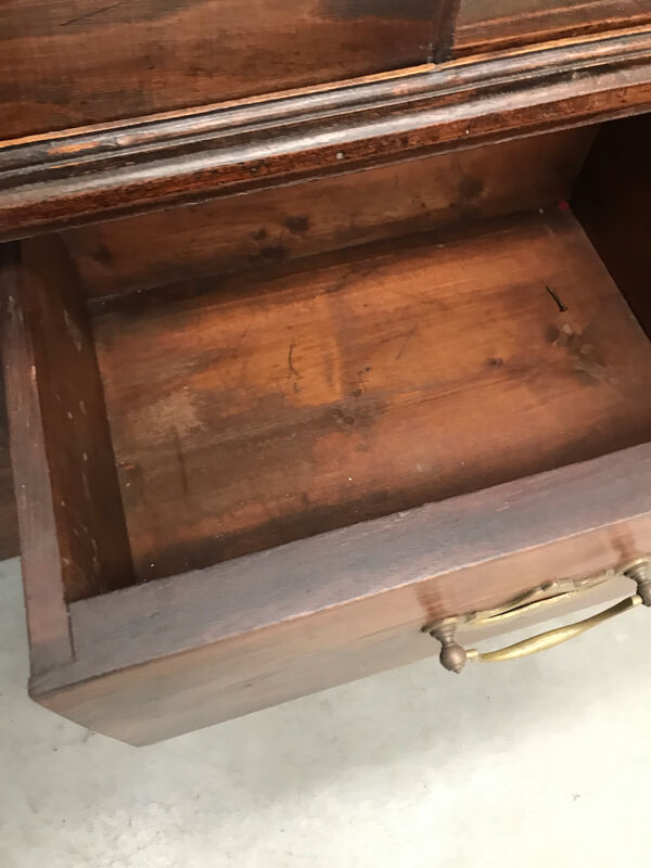 Armoire «  bretonne » à porte coulissante