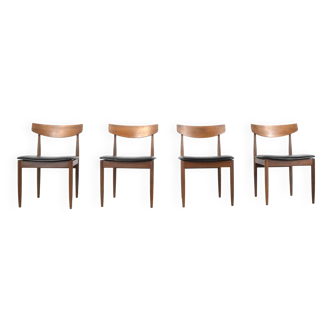 Suite de 4 chaises en teck par Kofod Larsen pour G Plan