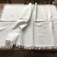 Dessus de table en piqué blanc