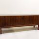 Mid-Century Modern Low Sideboard With Sliding Doors, Italy, 1960s