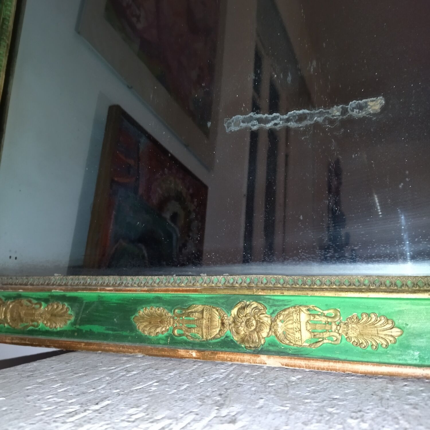 Mirror trumeau of fireplace style empire 99/82 XIXe