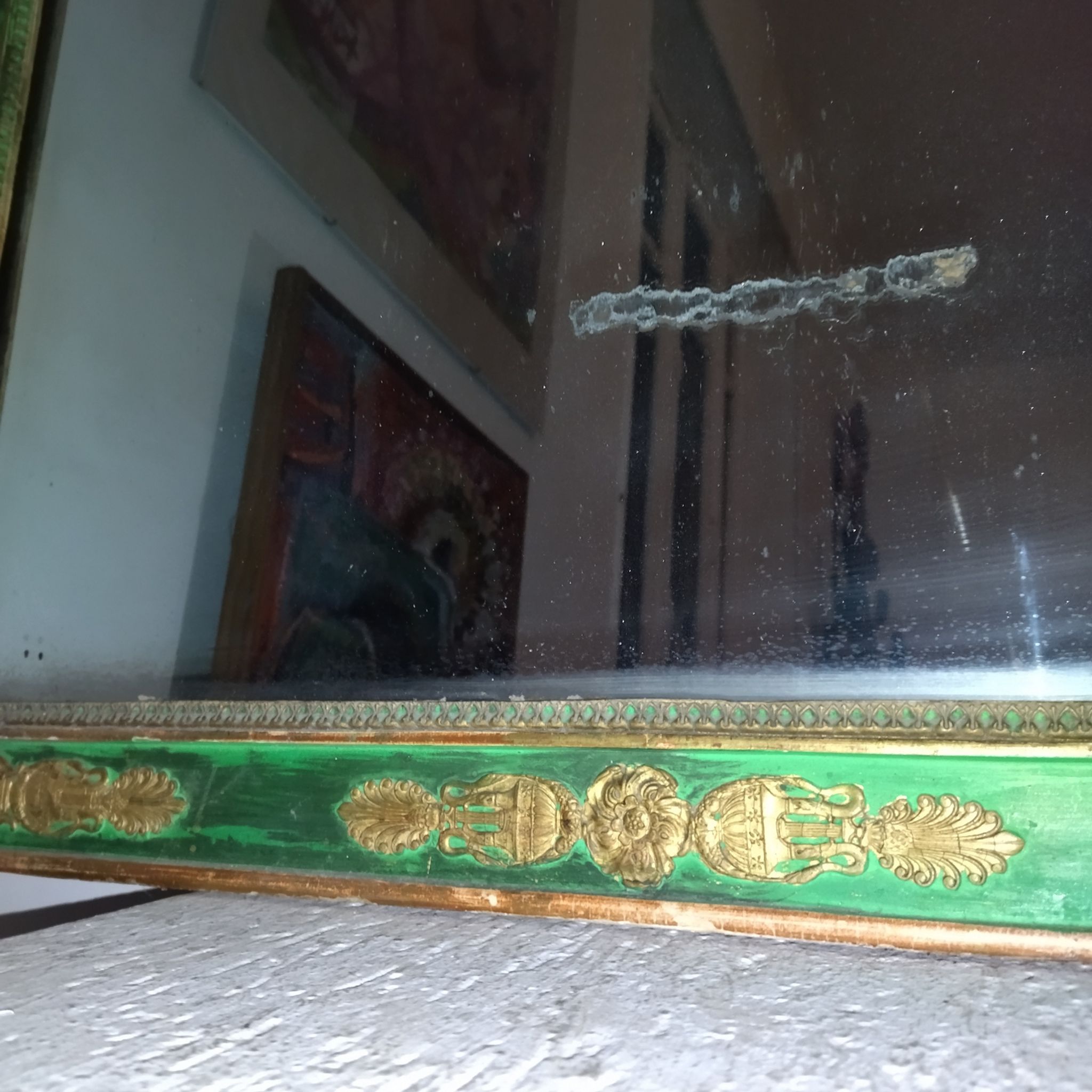 Miroir trumeau de cheminée style empire 99/82 XIXe
