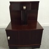 Art Deco mahogany bedside table