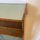 Vaisselier vitrine meuble de rangement vintage pieds compas