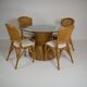1970s rattan dining table