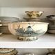 Salins ironware salad bowl, "Delft" service