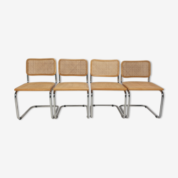 Ensemble de 4 chaises cesca par marcel breuer