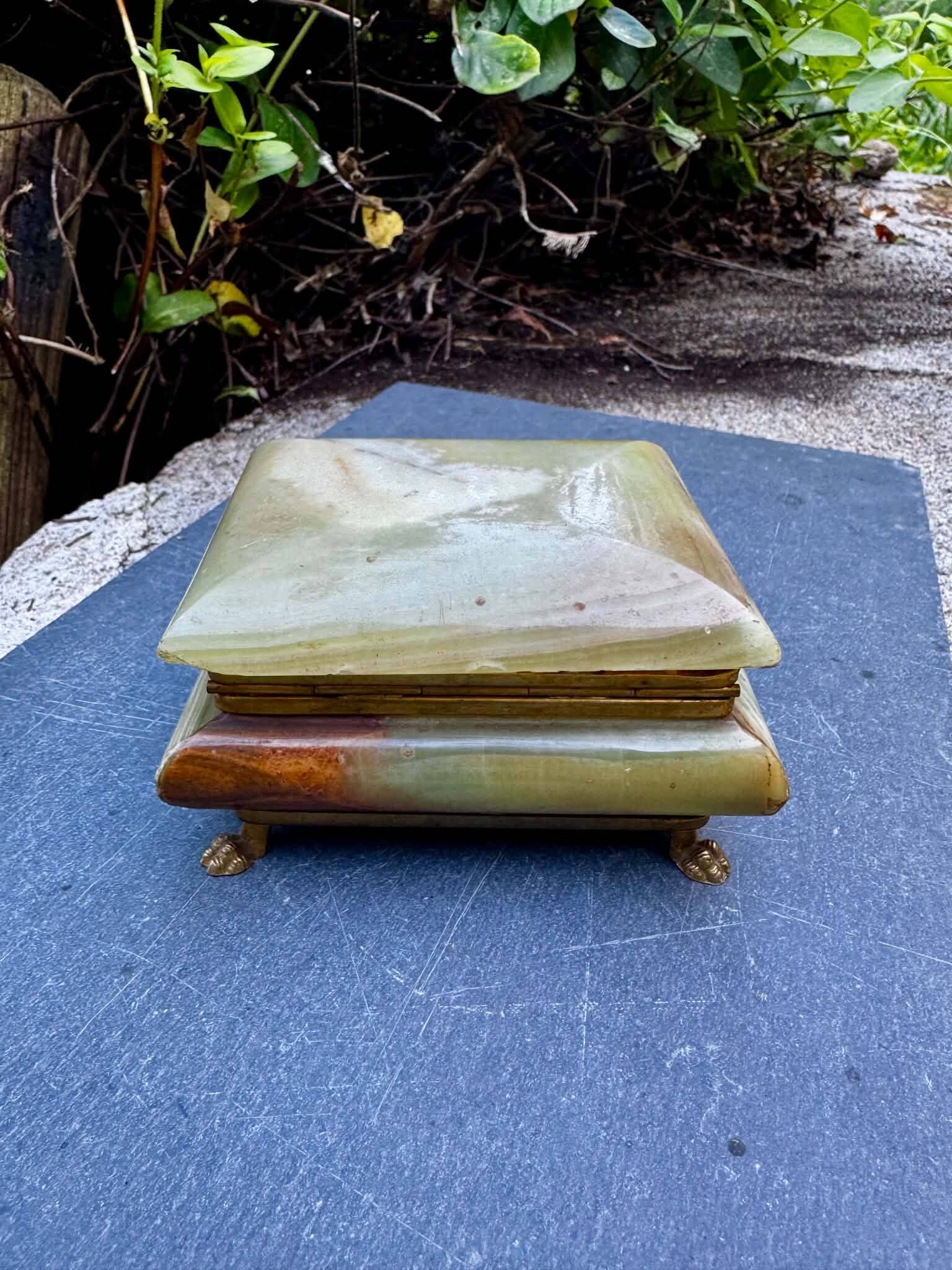Onyx catchall from Italy, 1960s.