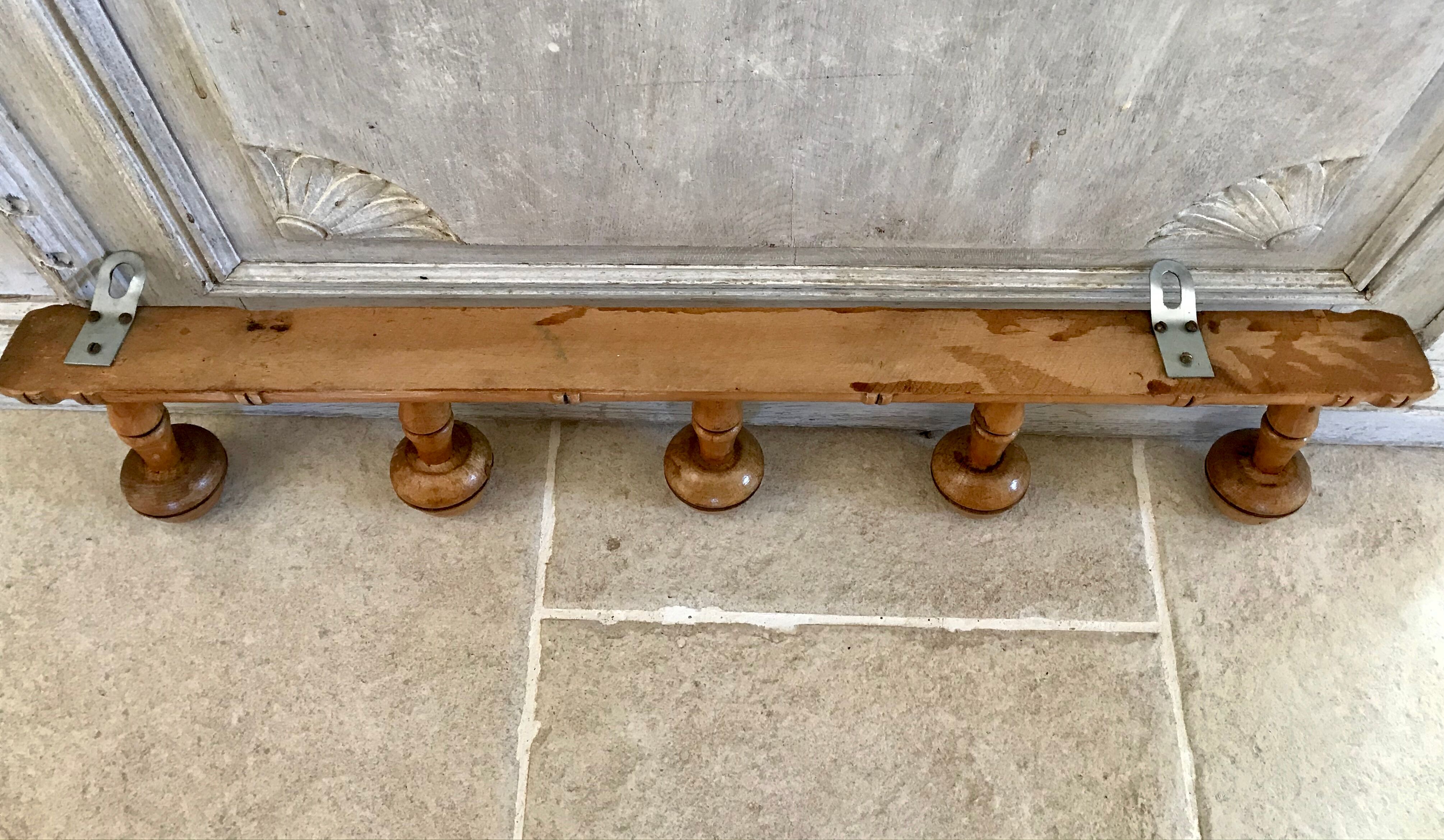 5-patère wall coat holder