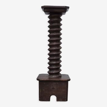 Antique wooden screw