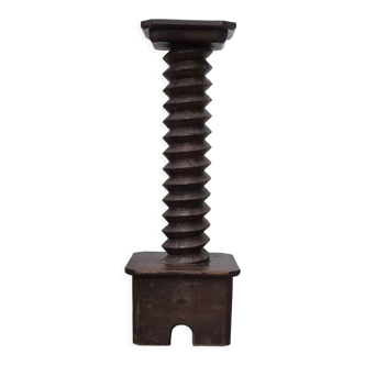 Antique wooden screw